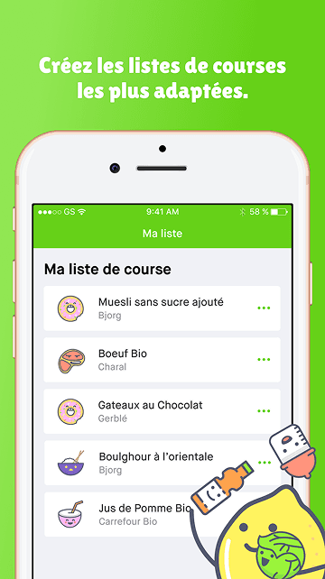 Listes de courses