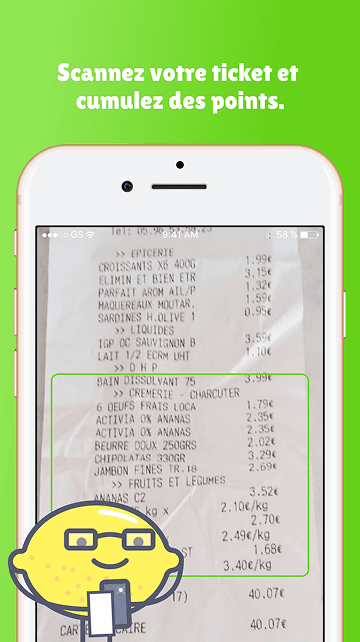 Scan de ticket