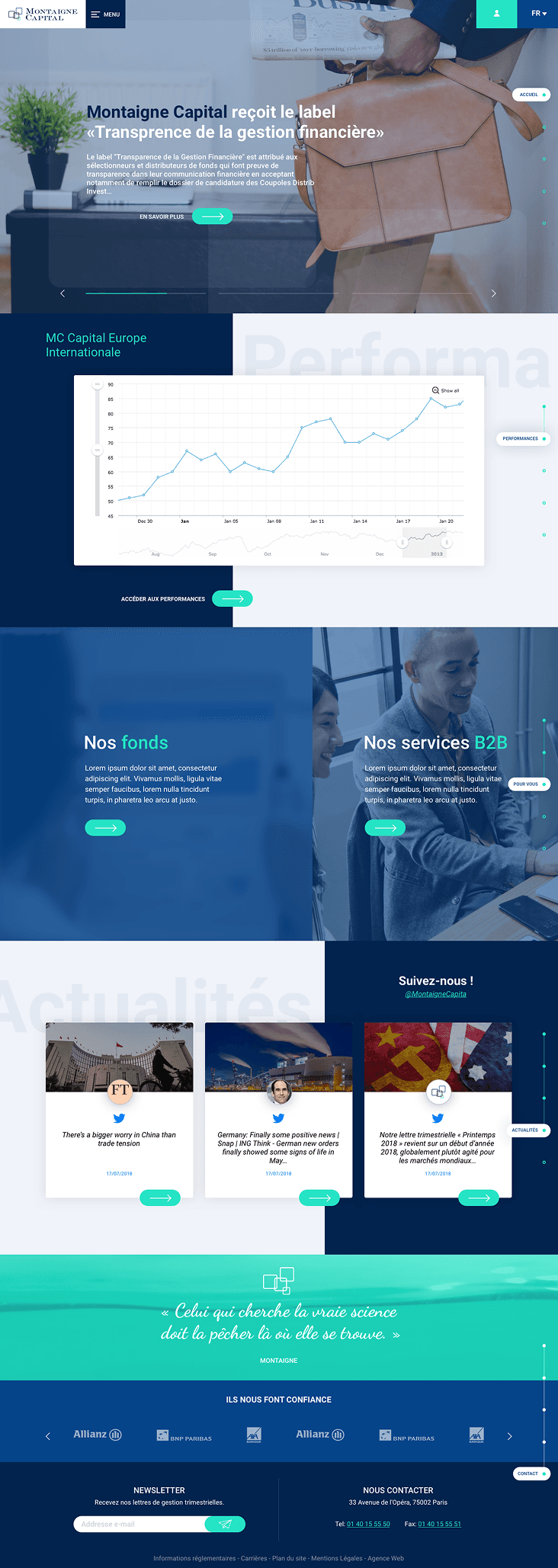 Landing page et architecture éditoriale